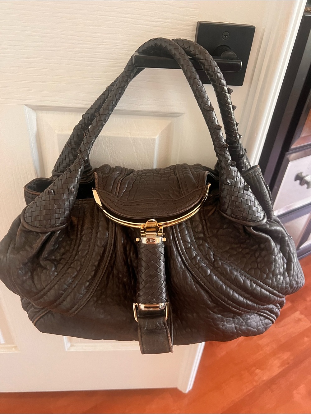 Designer-Inspired Brown Bag - Picture 2 of 3